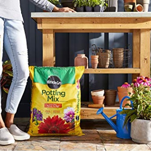 Miracle-Gro 75651300 Potting Mix, 1-Cubic Foot