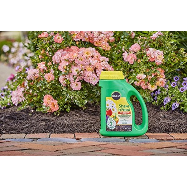 Miracle-Gro Shake N Feed All Purpose Plant Food, 4.5 lbs, Covers ...