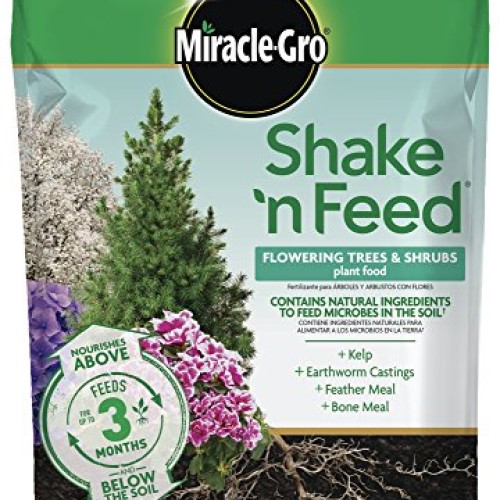 Miracle-Gro Shake N Feed Flowering Trees and Shrubs Plant Food, 8...