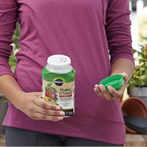 Miracle-Gro Shake N Feed Tomato, Fruit & Vegetable Plant Food, 1 lb.