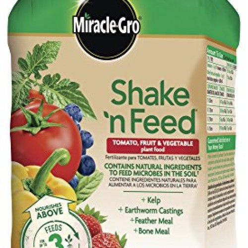 Miracle-Gro Shake N Feed Tomato, Fruit & Vegetable Plant Food, 1 lb.