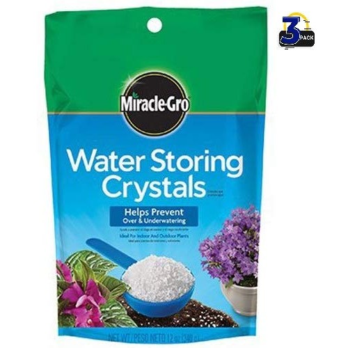 Miracle-Gro Water Storing Crystals, 12-Ounce Pack of 3