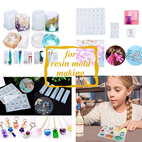 Miraclekoo Silicone Mold Making Kit Liquid Silicone Rubber Clear M...