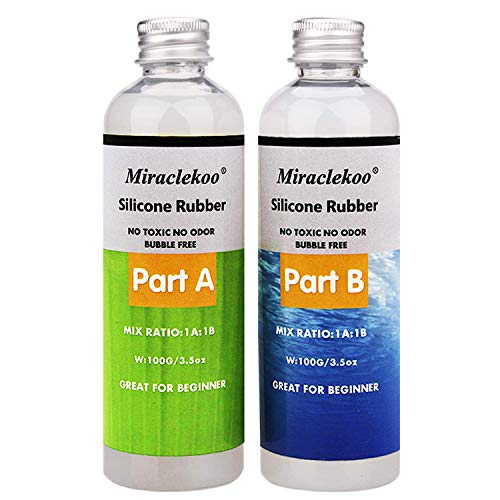 Miraclekoo Silicone Mold Making Kit Liquid Silicone Rubber Clear M...
