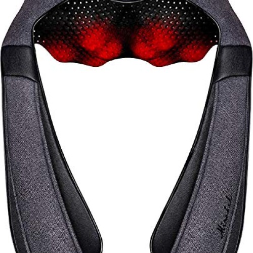 Shiatsu Electric Massager with Heat, Kneading Massage Pillow for N...