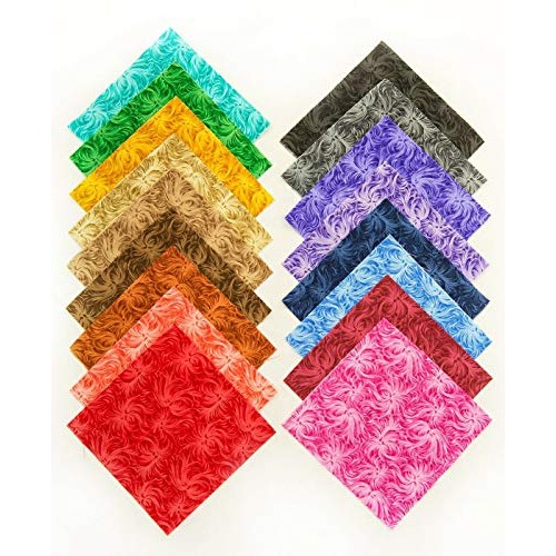 102 Feathered pre cut charm pack 5 squares 100% cotton fabric qui...