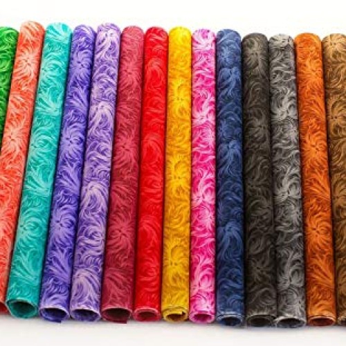 102 Feathered pre cut charm pack 5 squares 100% cotton fabric qui...