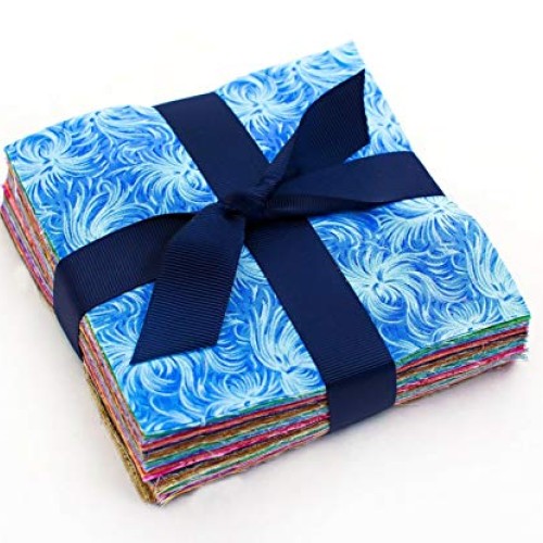 102 Feathered pre cut charm pack 5 squares 100% cotton fabric qui...