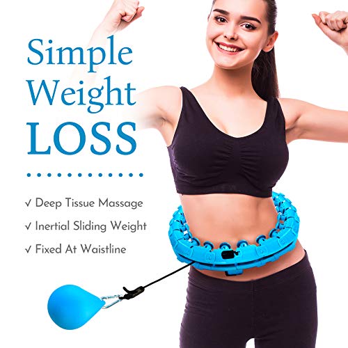 24 Section Adjustable Weighted Hula Hoop, Hula hop Adult, Workout ...