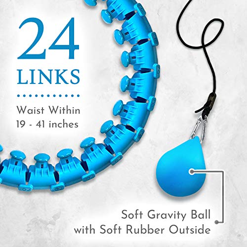 24 Section Adjustable Weighted Hula Hoop, Hula hop Adult, Workout ...