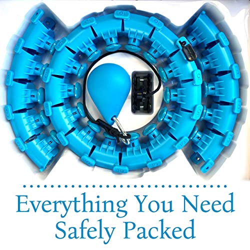 24 Section Adjustable Weighted Hula Hoop, Hula hop Adult, Workout ...