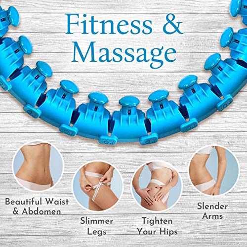 24 Section Adjustable Weighted Hula Hoop, Hula hop Adult, Workout ...