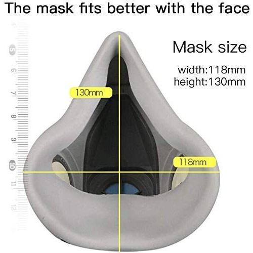 7 in1 Half Face Cover Facepiece Mouse Cover 6200 Spray Paint Prote...