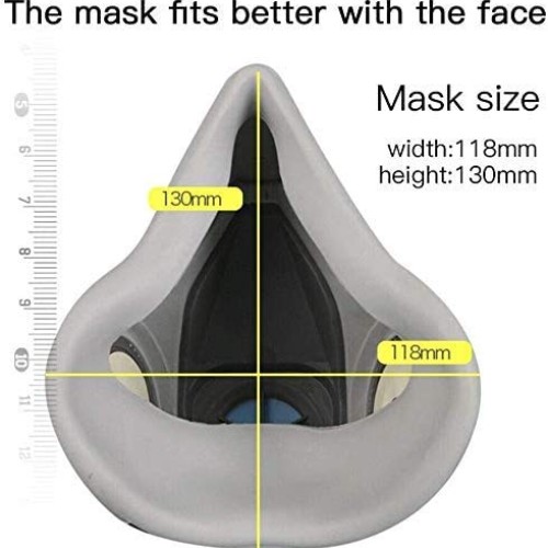 7 in1 Half Face Cover Facepiece Mouse Cover 6200 Spray Paint Prote...