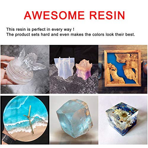 Epoxy Resin Clear Crystal Coating Kit 19.1oz - 2 Part Casting Resi...