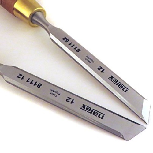Narex Right & Left 12 mm 1/2 Skew Paring Chisels 81112/811162