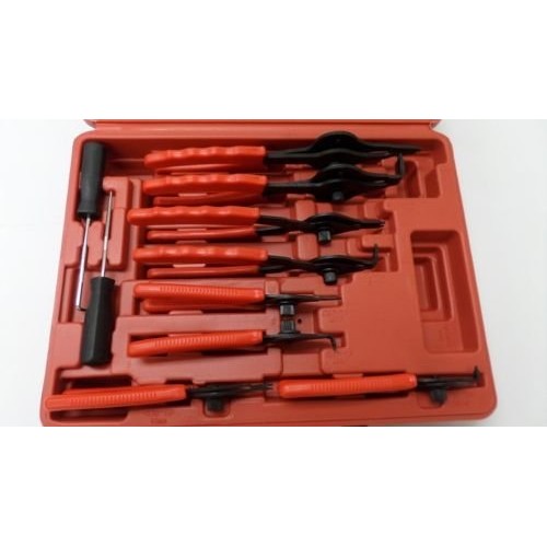 New Snap Ring Plier Set 11pc Mechanic PRO Circlips w/Case Car Truc...