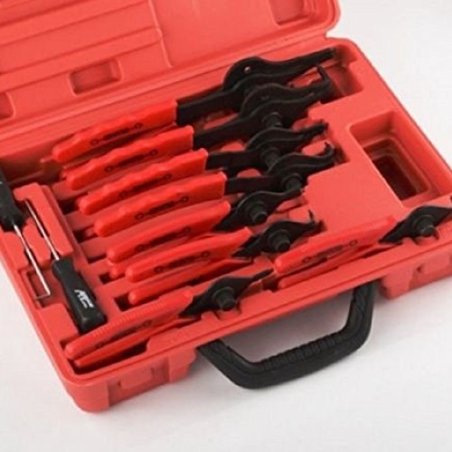 New Snap Ring Plier Set 11pc Mechanic PRO Circlips w/Case Car Truc...