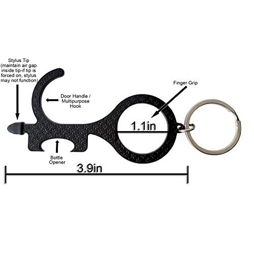 OctoValue Contactless Door Opener Tool Keychain | No Touch Door Op...