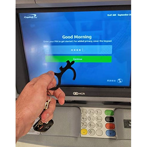 OctoValue Contactless Door Opener Tool Keychain | No Touch Door Op...