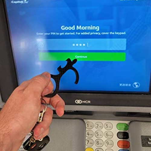 OctoValue Contactless Door Opener Tool Keychain | No Touch Door Op...