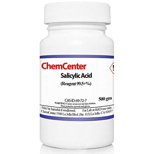 Salicylic Acid, High Purity, Ultra Fine, 500 Grams 1.1 lb.