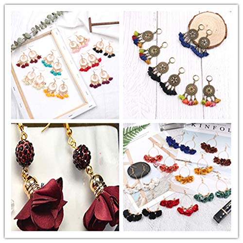 20pcs Chiffon Flower Fabric Petal Tassel for Earring Necklace Jewe...