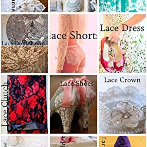 5 Yards Width 7 Inch Vintage Oval Pattern Stretch Lace Trim Fabric...