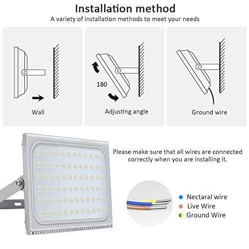 500W Led Flood Light, Missbee Thinner Lighter Outdoor Security Lig...