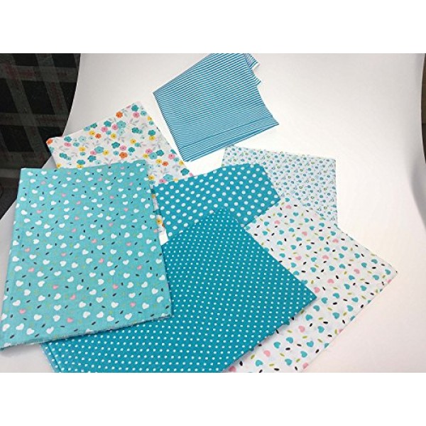 Quilting Fabric, Misscrafts 7pcs 50 x 50cm Cotton Blending Textile...