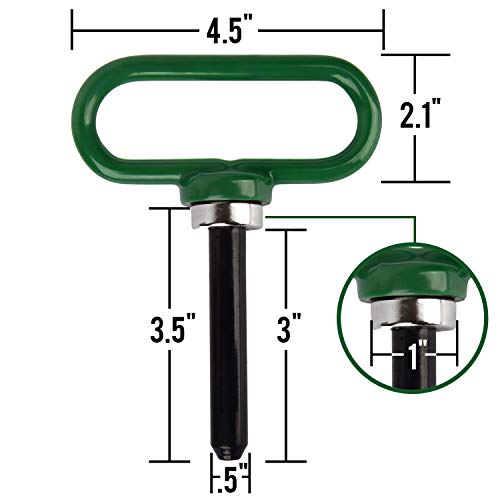 Magnetic Hitch Pin - Lawn Mower Trailer Hitch Pins - Ultra Strong ...