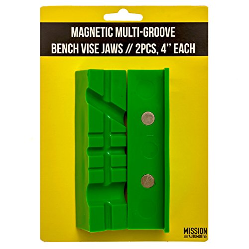 Vise Soft Jaws/Vice Jaw Pads - Magnetic - 4.5 Inch Length, Multi-G...