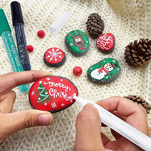 Acrylic Paint Pens for Rocks Painting, Glass, Canvas, Scrapbooking...