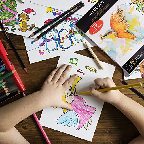 MISULOVE 6.1X8.7 Watercolor Paper Pad, Cold-Pressed, Acid-Free, I...