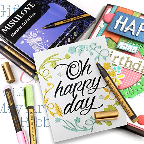 Paint Marker Pens, Metallic Fabric Markers Permanent, Glitter for ...