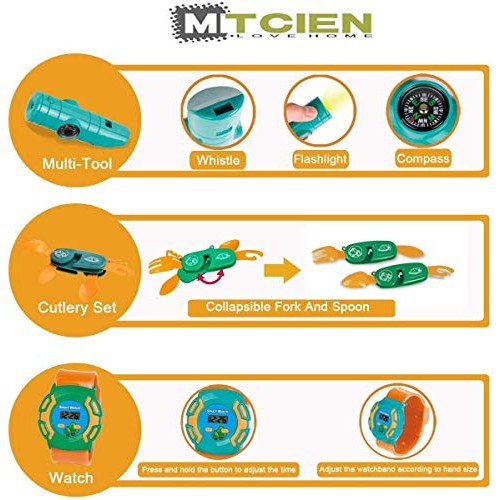 Mitcien Kids Camping Tent Gear Set Pop Up Play Tent with Pretend B...