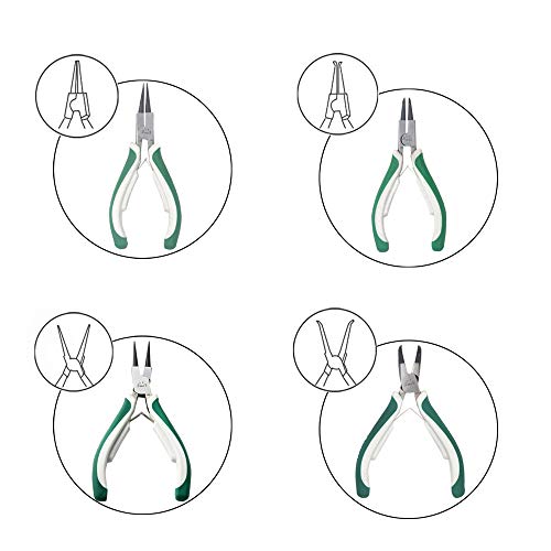 4 Pcs Mini Snap Ring Pliers Set Heavy Duty External/Internal Circl...