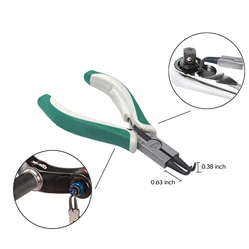 4 Pcs Mini Snap Ring Pliers Set Heavy Duty External/Internal Circl...