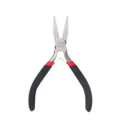 Flat Nose Pliers 5 Inch Smooth Jaw Pliers for Jewelry Making, Wire...