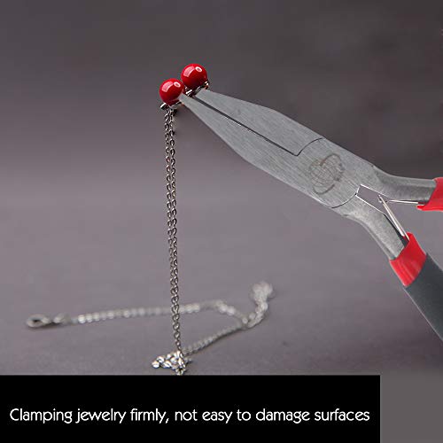 Flat Nose Pliers 5 Inch Smooth Jaw Pliers for Jewelry Making, Wire...