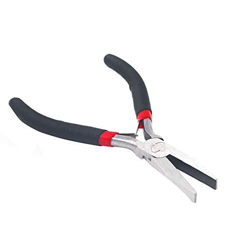 Flat Nose Pliers 5 Inch Smooth Jaw Pliers for Jewelry Making, Wire...