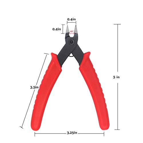 Small Wire Cutters Flush Cutter Precision Cutting Pliers for for E...