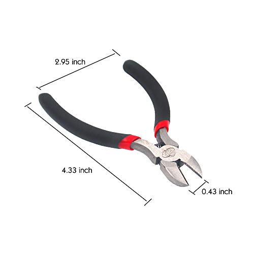 Wire Cutters Diagonal Cutting Pliers Mini Precision Side Cutter fo...
