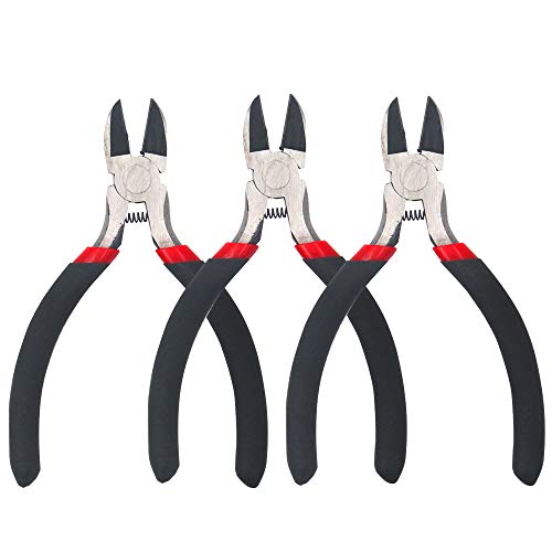 Wire Cutters Diagonal Cutting Pliers Mini Precision Side Cutter fo...
