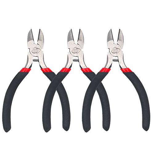 Wire Cutters Diagonal Cutting Pliers Mini Precision Side Cutter fo...