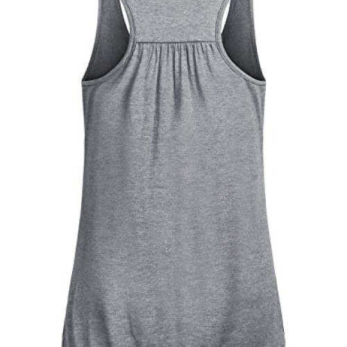 Miusey Workout Clothes Womens Round Neck Sleeveless Relaxed Yoga R...