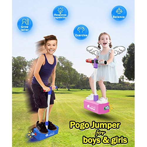 MIWEN Foam Pogo Stick Jumper for Kids,Durable Ultra Cool Colors To...