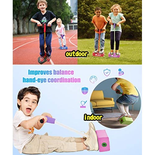MIWEN Foam Pogo Stick Jumper for Kids,Durable Ultra Cool Colors To...