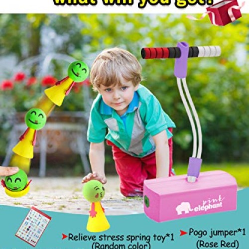 MIWEN Foam Pogo Stick Jumper for Kids,Durable Ultra Cool Colors To...