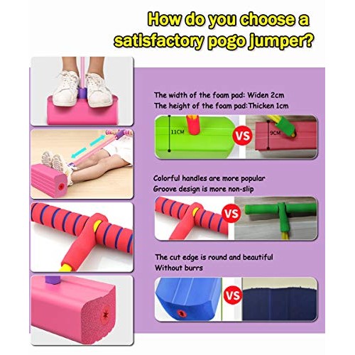 MIWEN Foam Pogo Stick Jumper for Kids,Durable Ultra Cool Colors To...